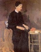 Wilhelm Leibl Die alte Pariserin USA oil painting artist